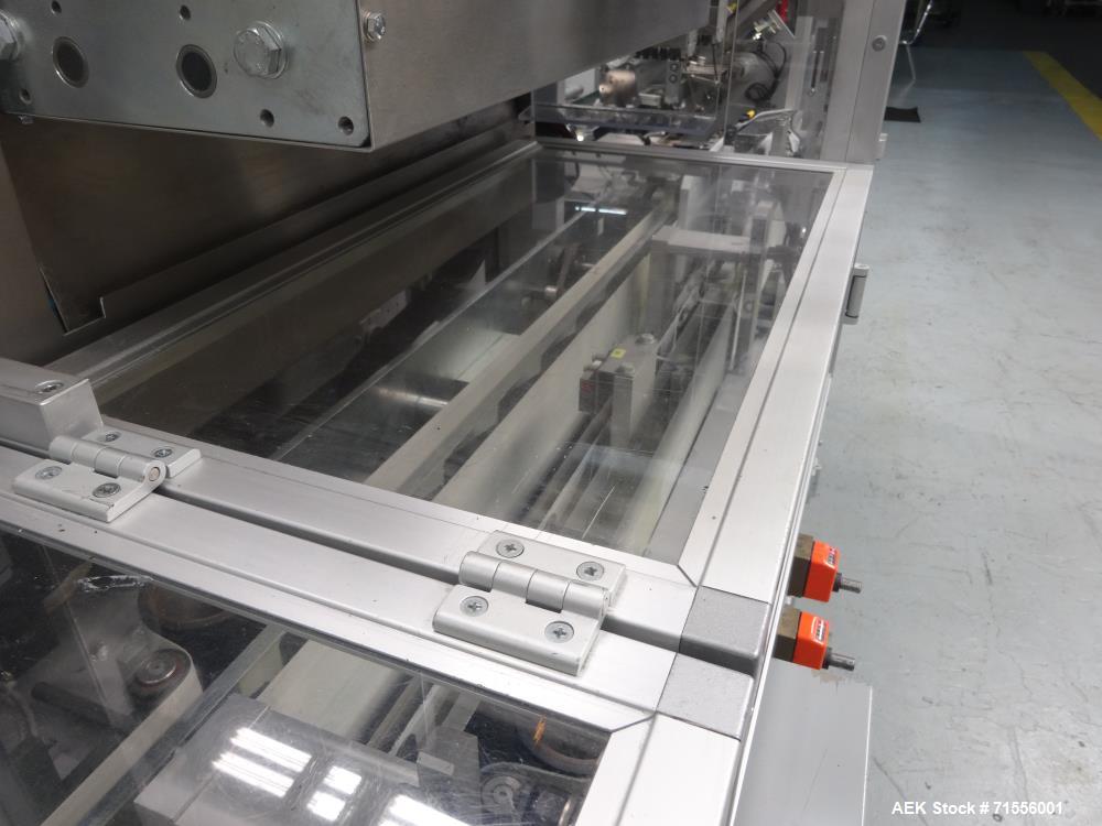 Used IMA Model FR100 Hooded Style Tray Former and Packer with Bottle Loader