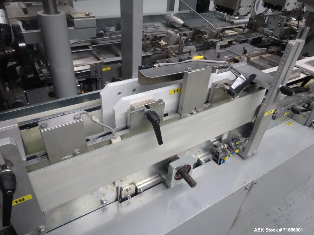 Used IMA Model FR100 Hooded Style Tray Former and Packer with Bottle Loader
