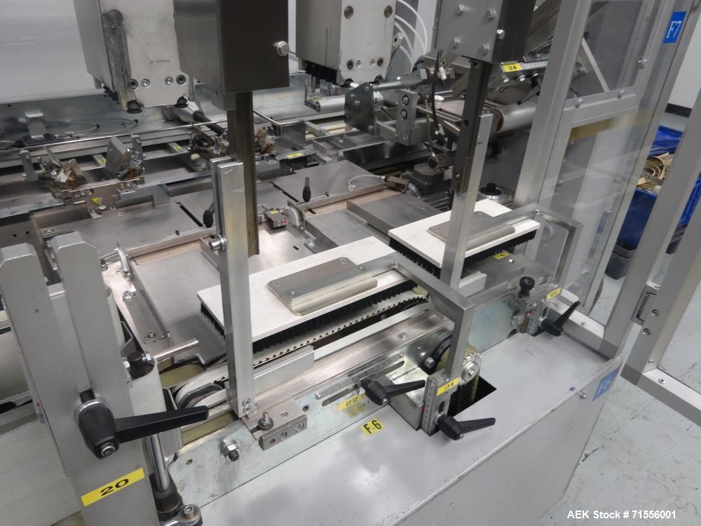 Used IMA Model FR100 Hooded Style Tray Former and Packer with Bottle Loader