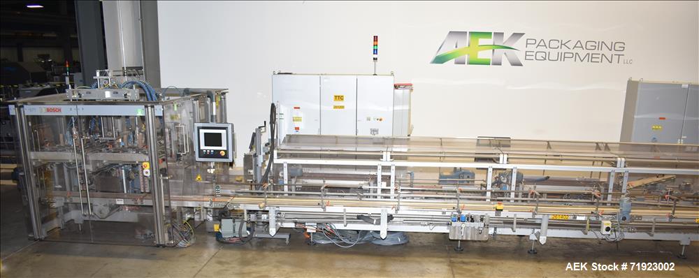 Used Bosch (Syntegon) Triseal Carton Former, Robotic Loader & Top Closer