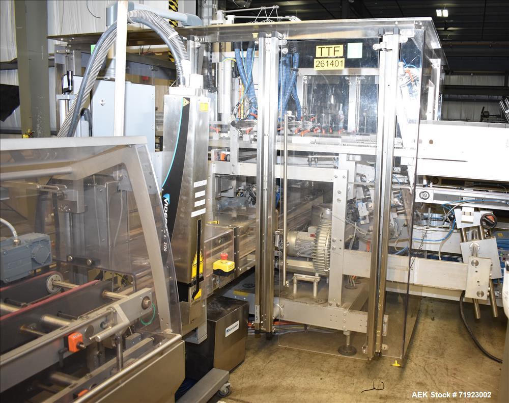 Used Bosch (Syntegon) Triseal Carton Former, Robotic Loader & Top Closer