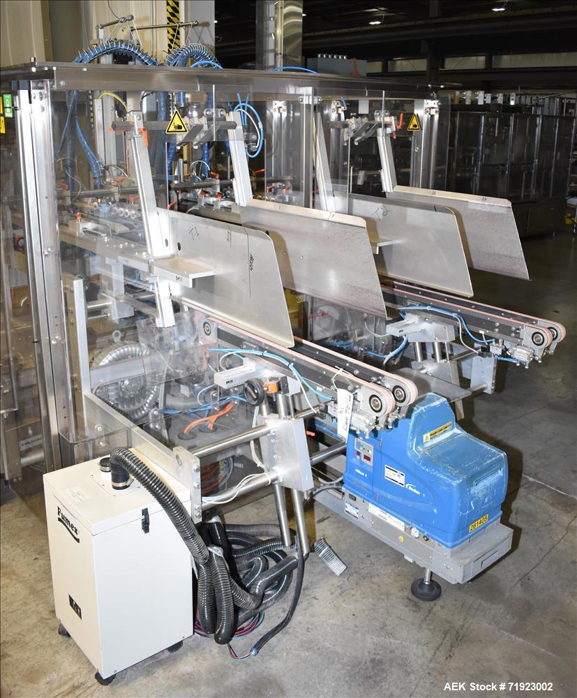 Used Bosch (Syntegon) Triseal Carton Former, Robotic Loader & Top Closer