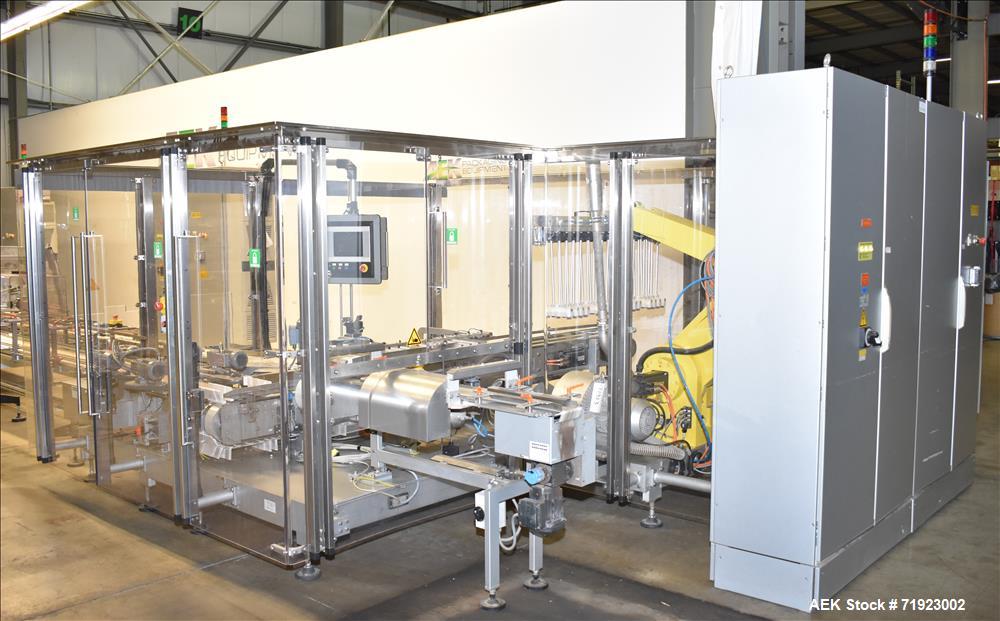 Used Bosch (Syntegon) Triseal Carton Former, Robotic Loader & Top Closer