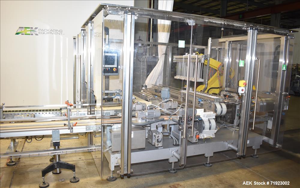 Used Bosch (Syntegon) Triseal Carton Former, Robotic Loader & Top Closer