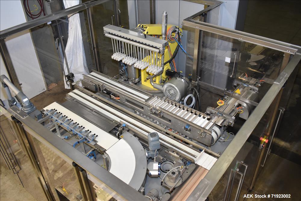 Used Bosch (Syntegon) Triseal Carton Former, Robotic Loader & Top Closer