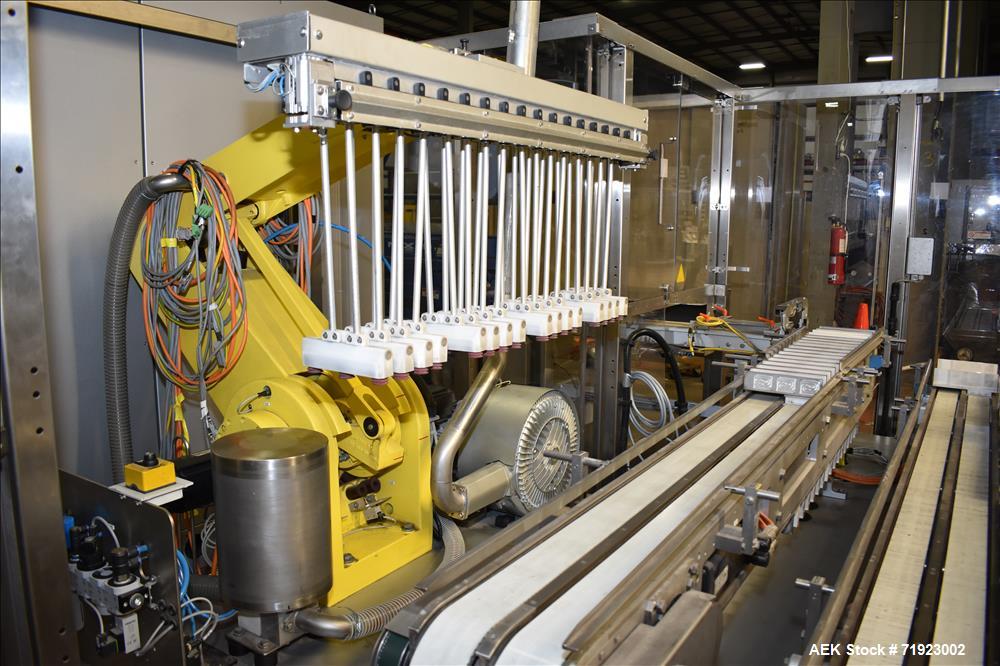 Used Bosch (Syntegon) Triseal Carton Former, Robotic Loader & Top Closer