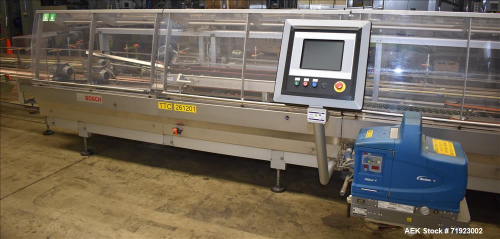 Used Bosch (Syntegon) Triseal Carton Former, Robotic Loader & Top Closer