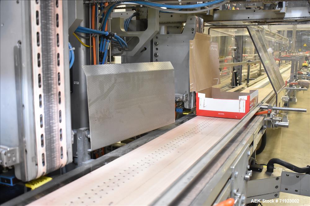 Used Bosch (Syntegon) Triseal Carton Former, Robotic Loader & Top Closer