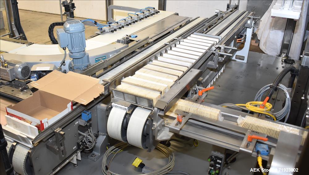 Used Bosch (Syntegon) Triseal Carton Former, Robotic Loader & Top Closer