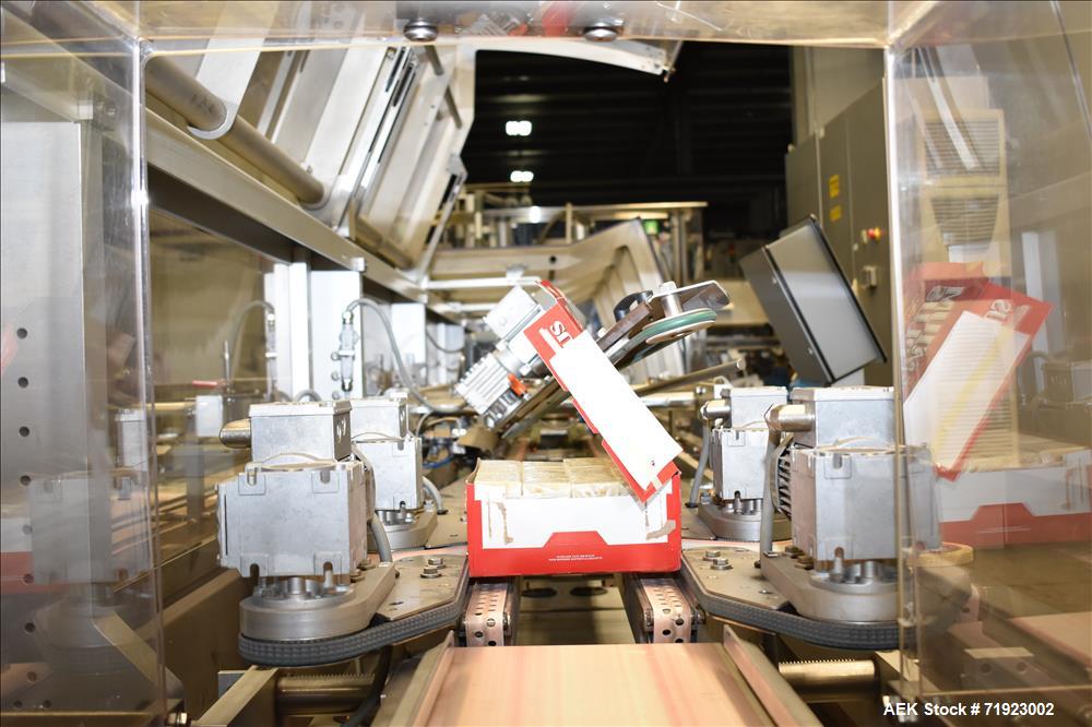 Used Bosch (Syntegon) Triseal Carton Former, Robotic Loader & Top Closer