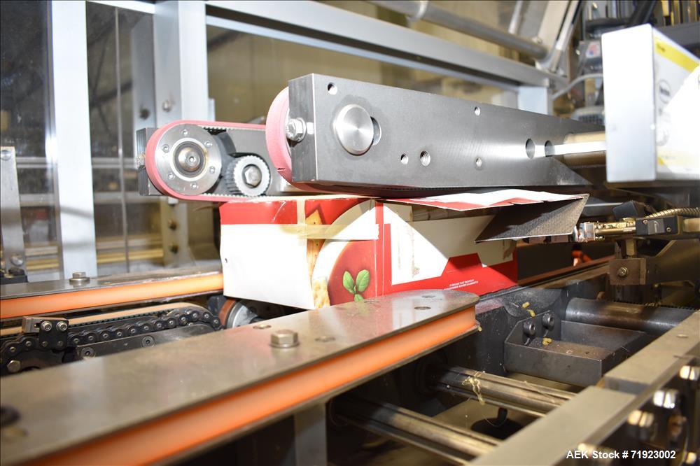 Used Bosch (Syntegon) Triseal Carton Former, Robotic Loader & Top Closer