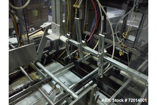 Used Doboy Tray Former, Model 751. Single mandrel former with hot melt. Relay logic for controls. Nordson ProBlue 10 hot melt system. 3/60/460V. Built 1993.
