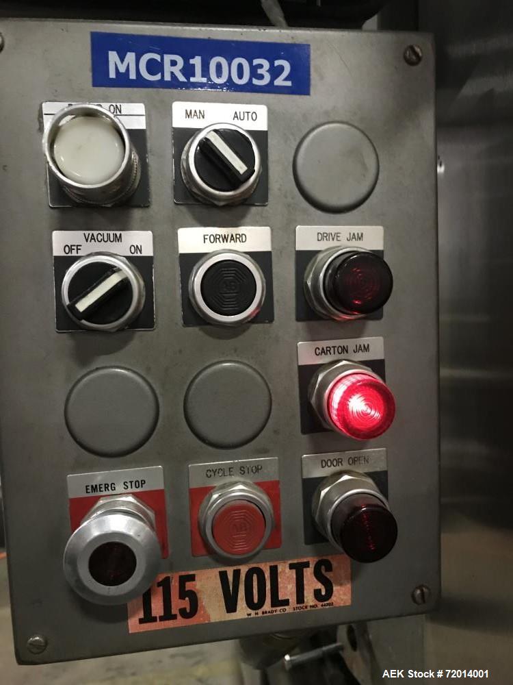Used Doboy Tray Former, Model 751. Single mandrel former with hot melt. Relay logic for controls. Nordson ProBlue 10 hot melt system. 3/60/460V. Built 1993.