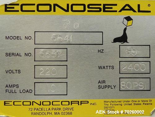Used Econocorp Econoform Automatic Paperboard Tray Former, Model 5541