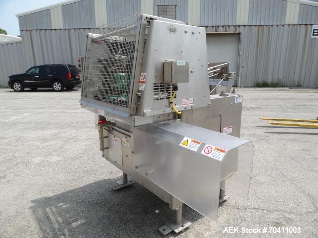 Used Klik Lok Dual Head Tray Former; Model KFWD. Stainless steel construction. Dual forming chambers, self locking style system. Speeds from 35-60 cycles/min. Size range  Length: 5" to 13", Width 4" ...