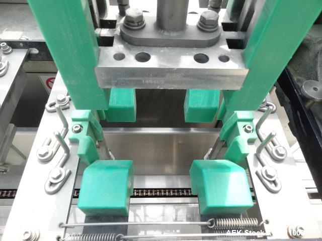 Used Klik Lok Dual Head Tray Former; Model KFWD. Stainless steel construction. Dual forming chambers, self locking style system. Speeds from 35-60 cycles/min. Size range  Length: 5" to 13", Width 4" ...