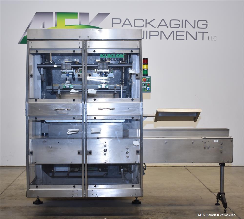 Used Kliklok SRWD Dual Head Tab Lock Top Load Carton/Tray Former Up To 120 CPM