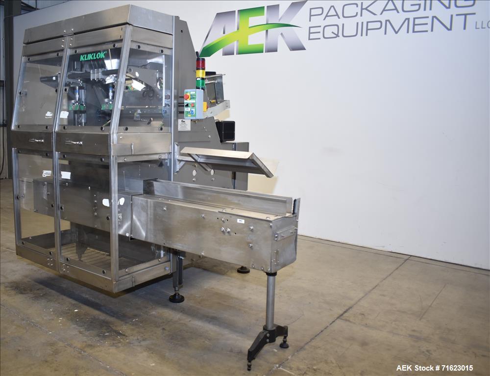 Used Kliklok SRWD Dual Head Tab Lock Top Load Carton/Tray Former Up To 120 CPM