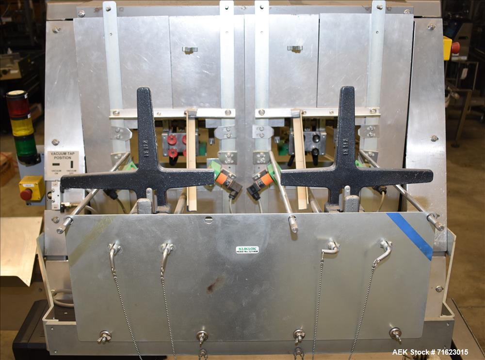 Used Kliklok SRWD Dual Head Tab Lock Top Load Carton/Tray Former Up To 120 CPM