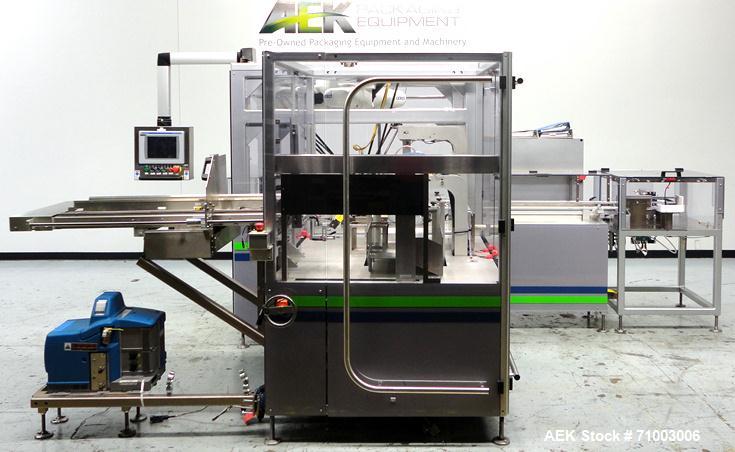 Used MGS Model TLC Top Load Cartoner with Robotic Pick and Place Unit