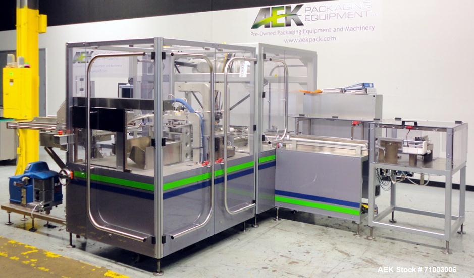 Used MGS Model TLC Top Load Cartoner with Robotic Pick and Place Unit