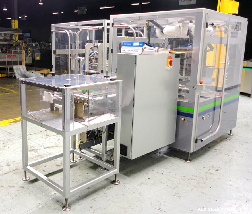 Used MGS Model TLC Top Load Cartoner with Robotic Pick and Place Unit