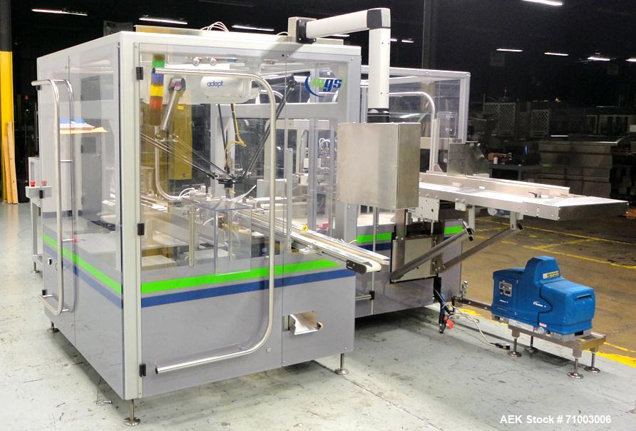 Used MGS Model TLC Top Load Cartoner with Robotic Pick and Place Unit