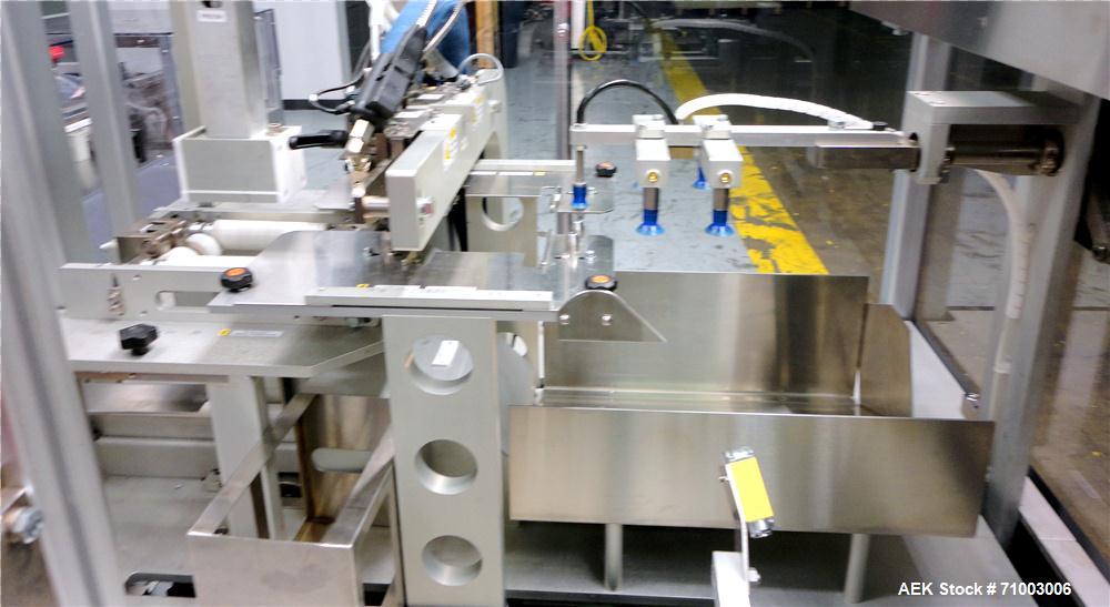 Used MGS Model TLC Top Load Cartoner with Robotic Pick and Place Unit