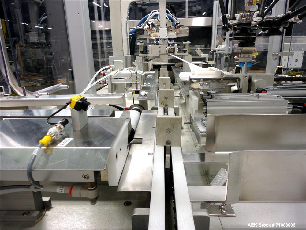 Used MGS Model TLC Top Load Cartoner with Robotic Pick and Place Unit