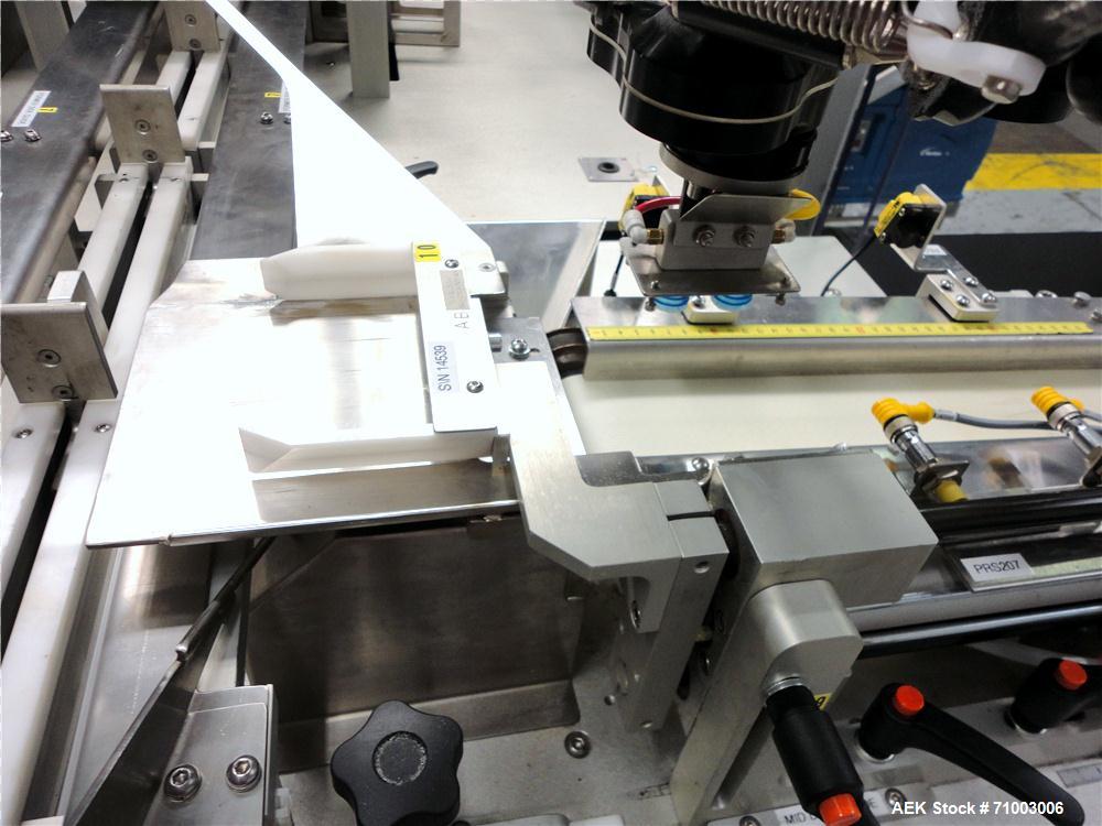 Used MGS Model TLC Top Load Cartoner with Robotic Pick and Place Unit
