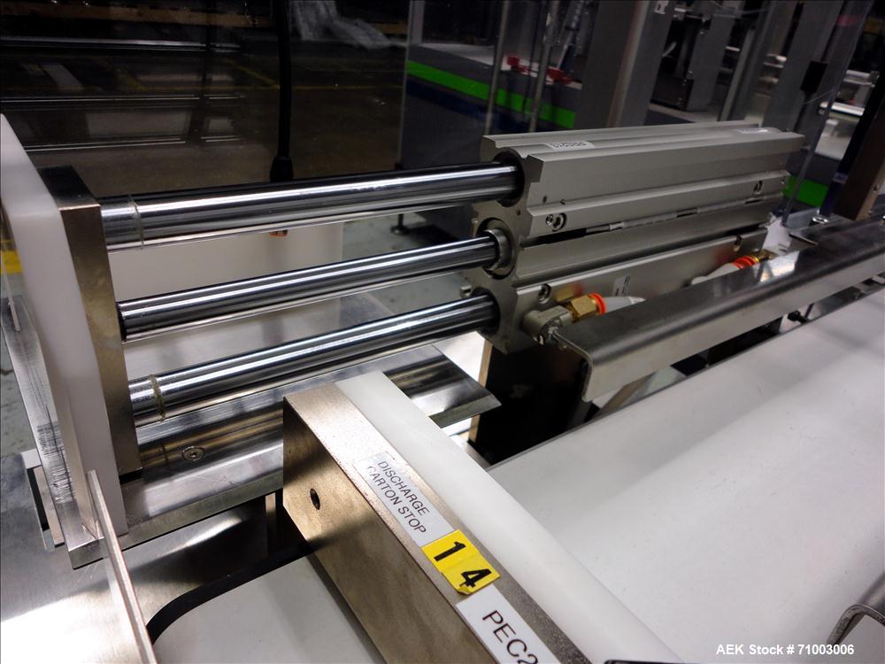 Used MGS Model TLC Top Load Cartoner with Robotic Pick and Place Unit