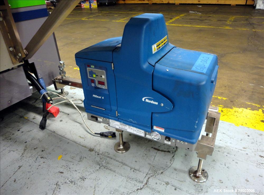 Used MGS Model TLC Top Load Cartoner with Robotic Pick and Place Unit