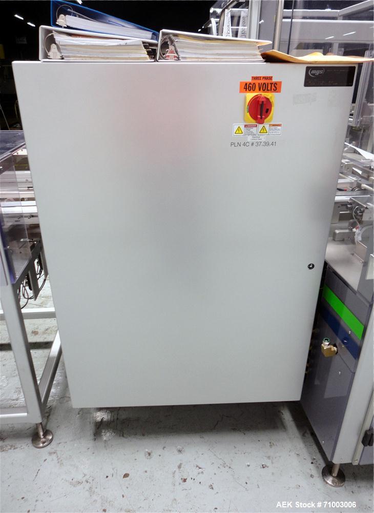 Used MGS Model TLC Top Load Cartoner with Robotic Pick and Place Unit