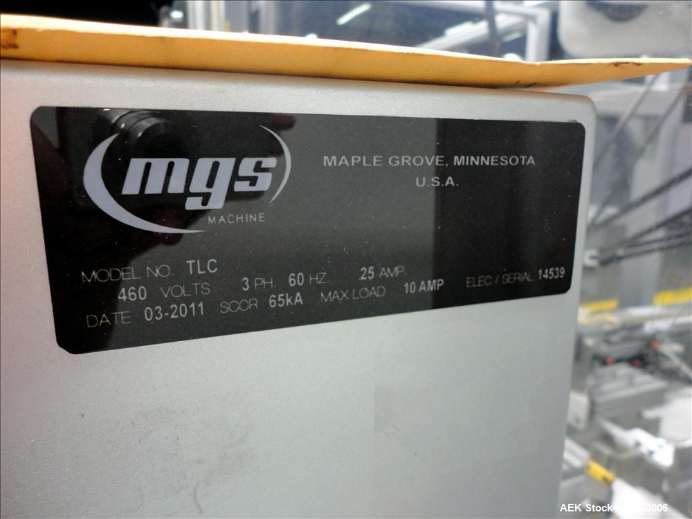 Used MGS Model TLC Top Load Cartoner with Robotic Pick and Place Unit