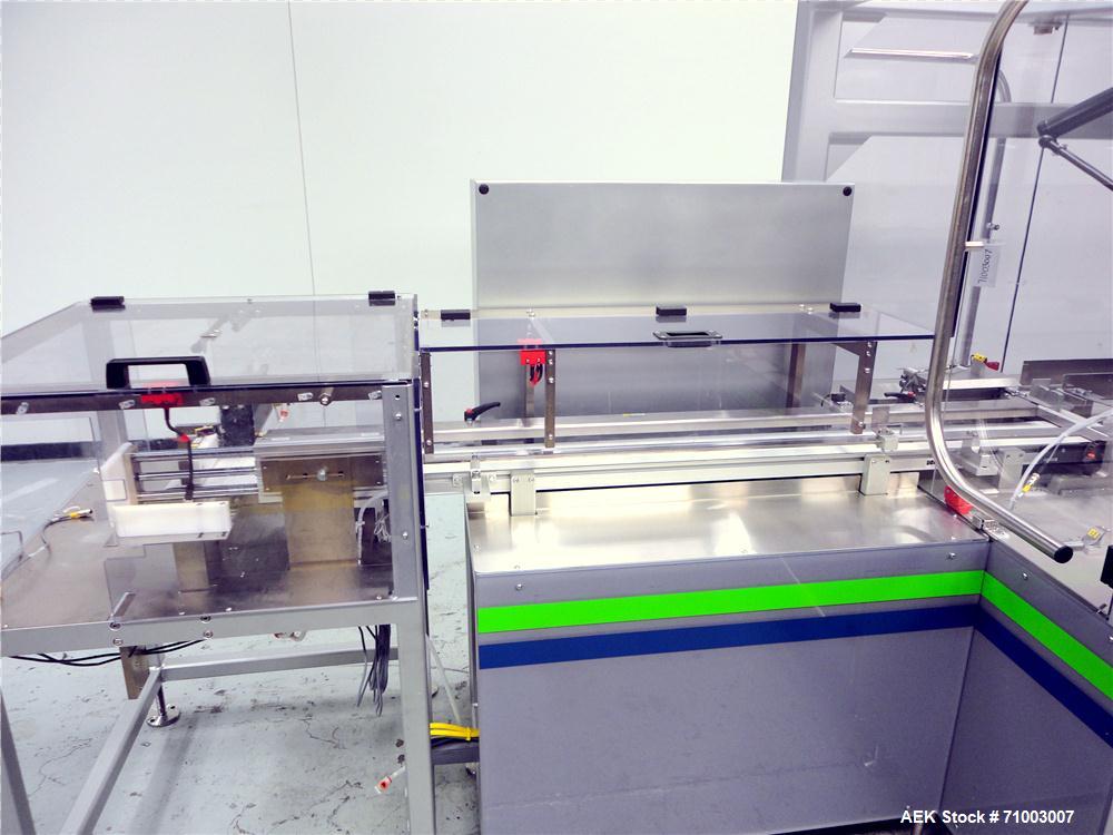 Used MGS Model TLC Top Load Carton Former with Robotic Pick and Place Unit