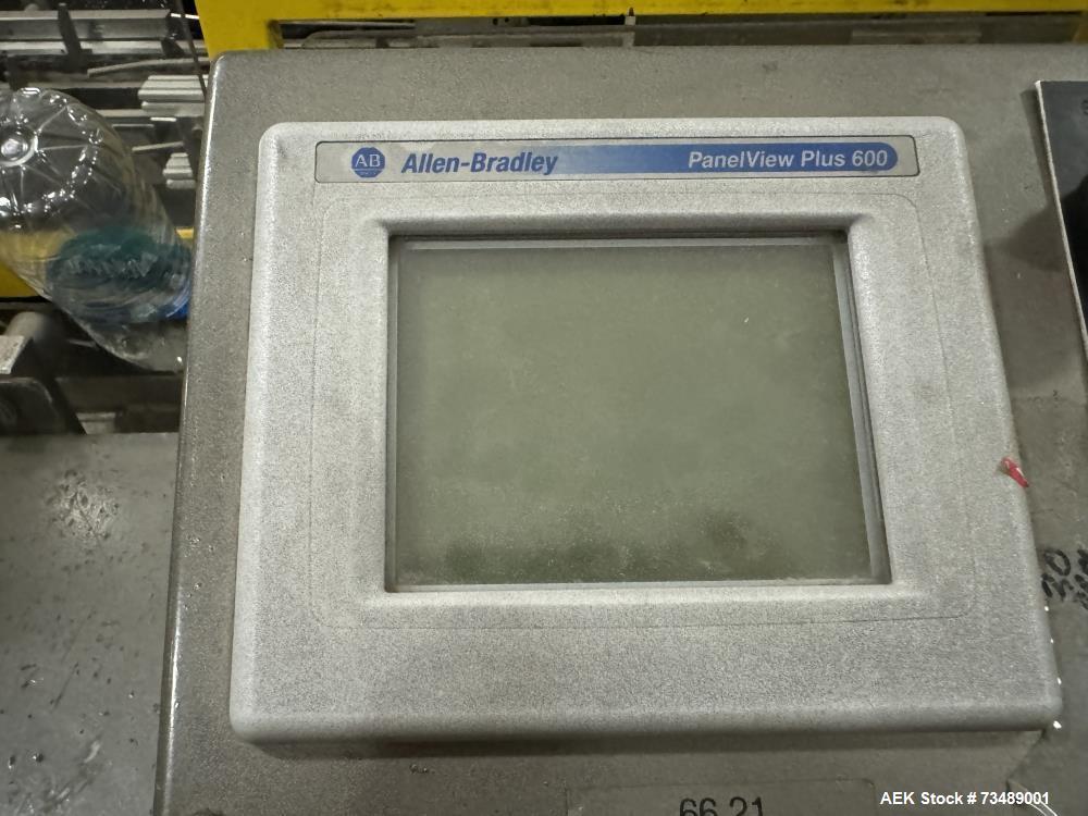 Used Adco Model 12LBC100-EC Automatic Horizontal Cartoner with Top Squaring for Large Width Cartons. Machine is capable of speeds up to 25 to 100 cartons per minute depending on carton size and appli...
