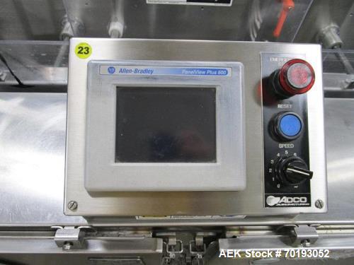 Used Adco Model 15DBC105-SS Automatic Stainless Steel Horizontal Cartoner