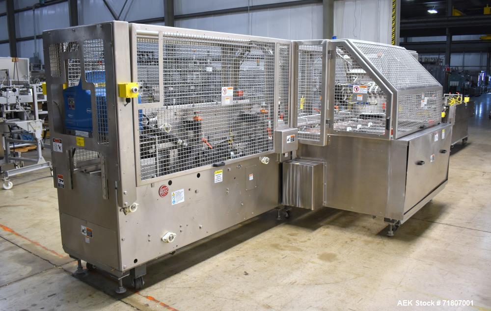 Used Adco Model 15DBC105-WD Automatic Horizontal Washdown Cartoner.