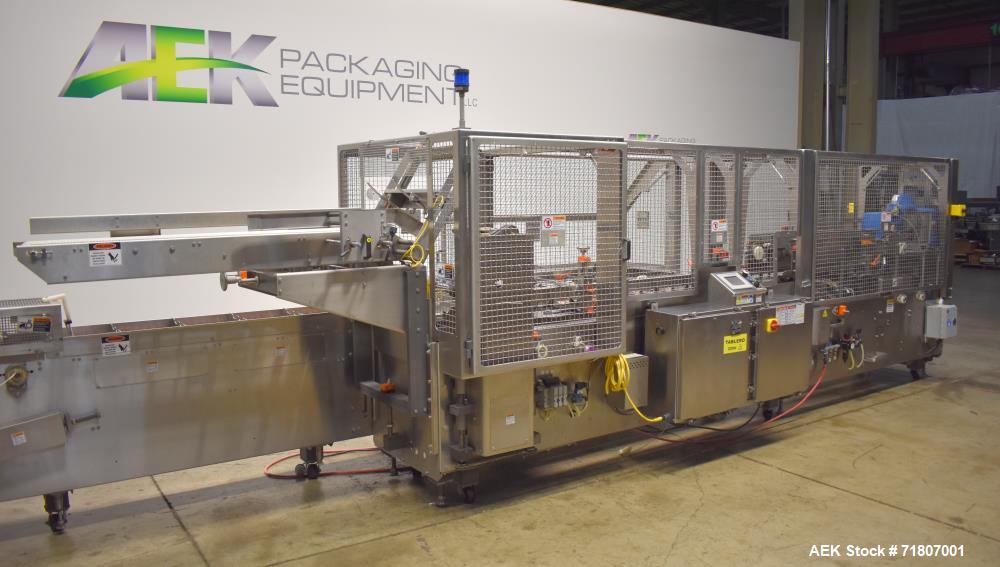 Used Adco Model 15DBC105-WD Automatic Horizontal Washdown Cartoner.