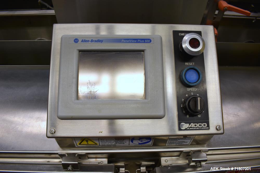 Used Adco Model 15DBC105-WD Automatic Horizontal Washdown Cartoner.