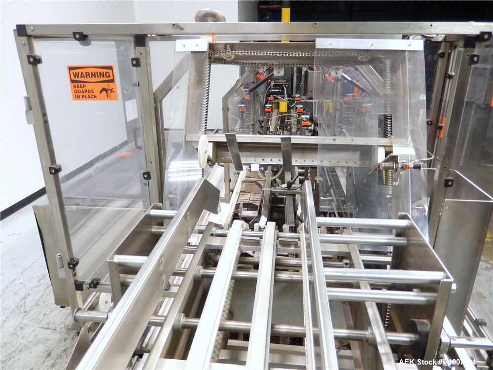 Used Adco Model 15DBC105-SS Horizontal Automatic Load Glue Cartoner.