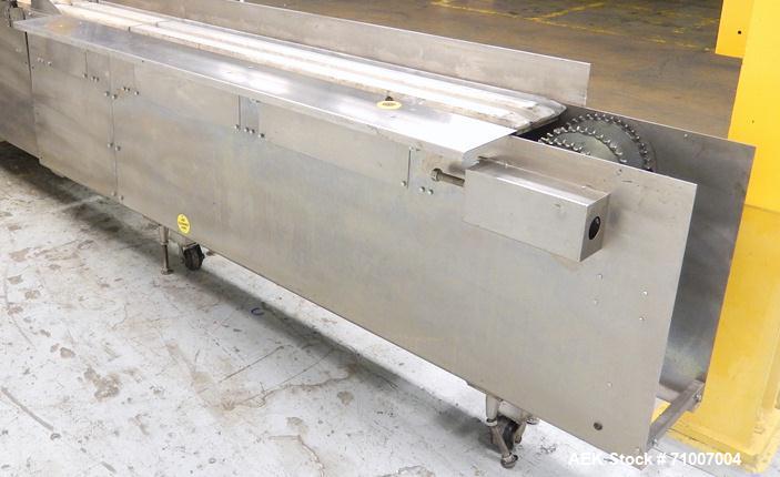 Used Adco Model 15DBC105-SS Horizontal Automatic Load Glue Cartoner.