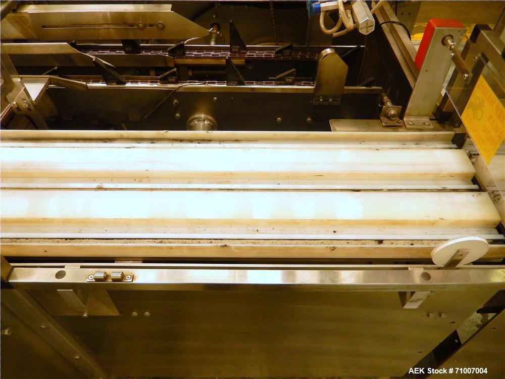 Used Adco Model 15DBC105-SS Horizontal Automatic Load Glue Cartoner.