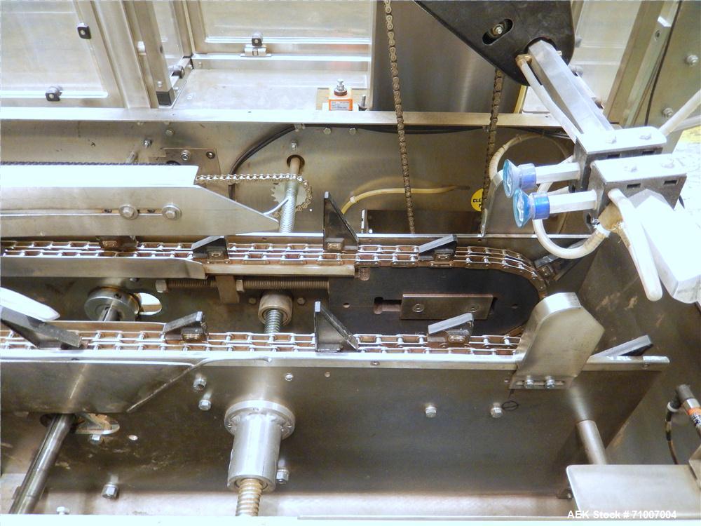 Used Adco Model 15DBC105-SS Horizontal Automatic Load Glue Cartoner.