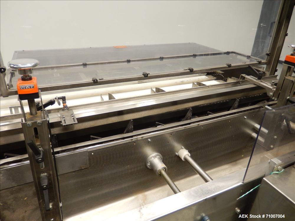 Used Adco Model 15DBC105-SS Horizontal Automatic Load Glue Cartoner.