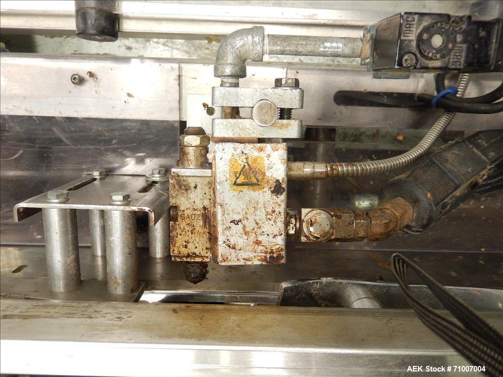 Used Adco Model 15DBC105-SS Horizontal Automatic Load Glue Cartoner.