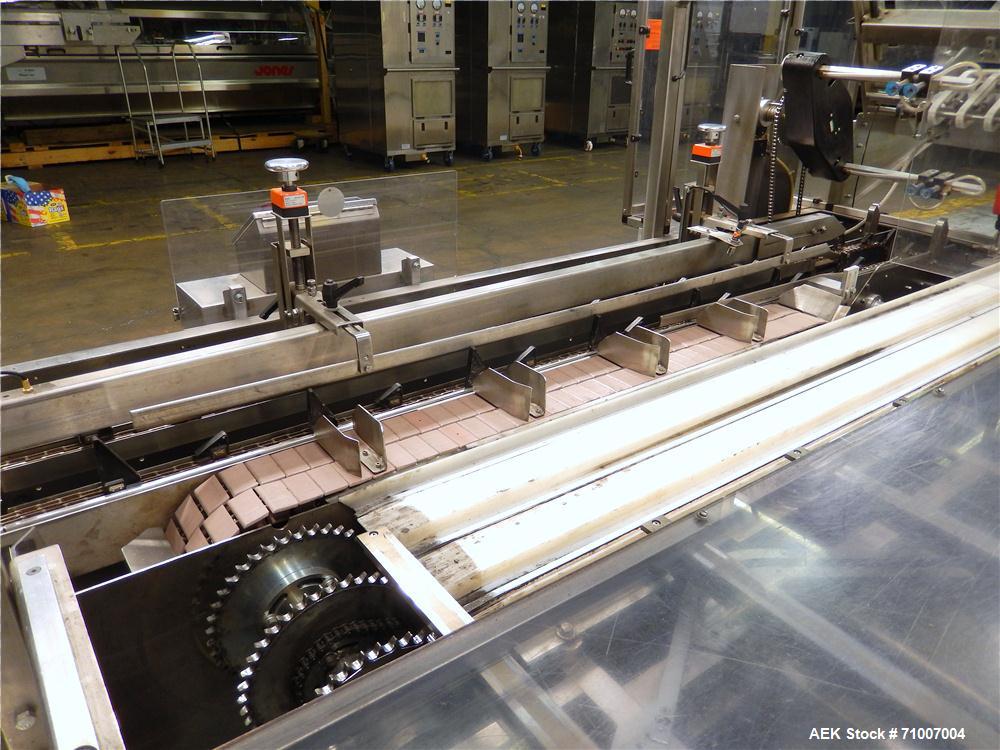 Used Adco Model 15DBC105-SS Horizontal Automatic Load Glue Cartoner.