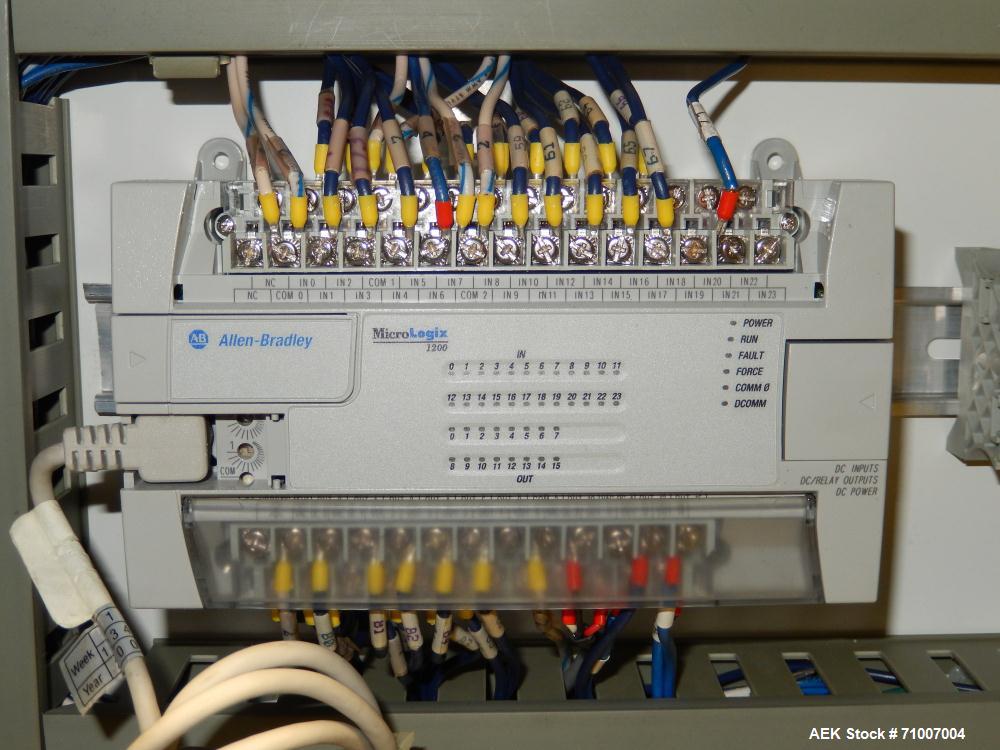 Used Adco Model 15DBC105-SS Horizontal Automatic Load Glue Cartoner.