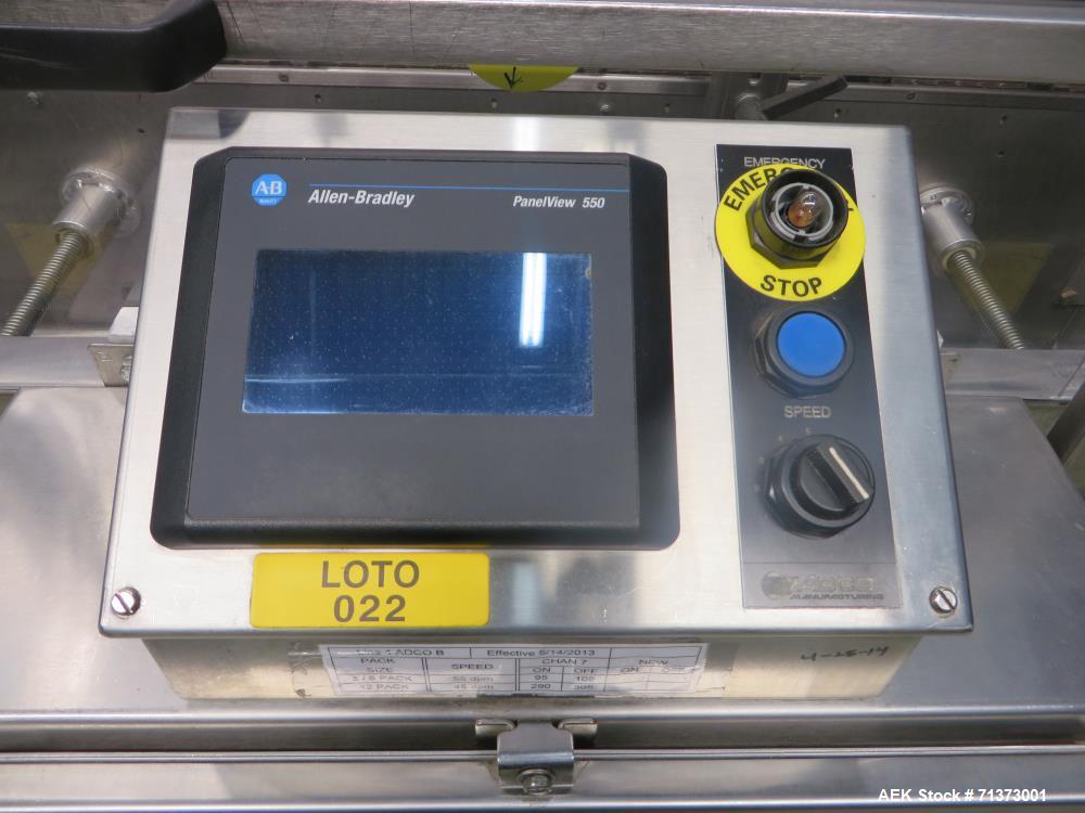 Used Adco Model 15DBC105-SS Horizontal Automatic Load Glue Cartoner