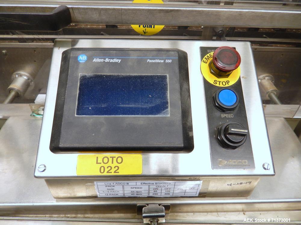 Used- Adco Model 15DBC105-SS Horizontal Automatic Load Glue Cartoner